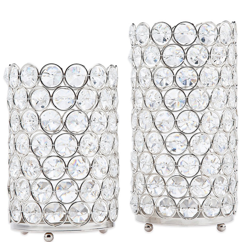 Crystal candle holders